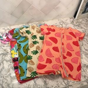 Lot of 4 summer pajamas